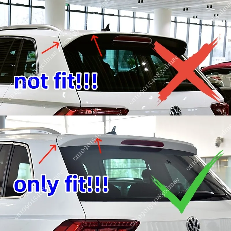 MAXTON Style Car Roof Spoiler Cap For Volkswagen Tiguan Standard TSI TDI 2015-2020 Rear Trunk Top Wing Splitter Body Kits Tuning
