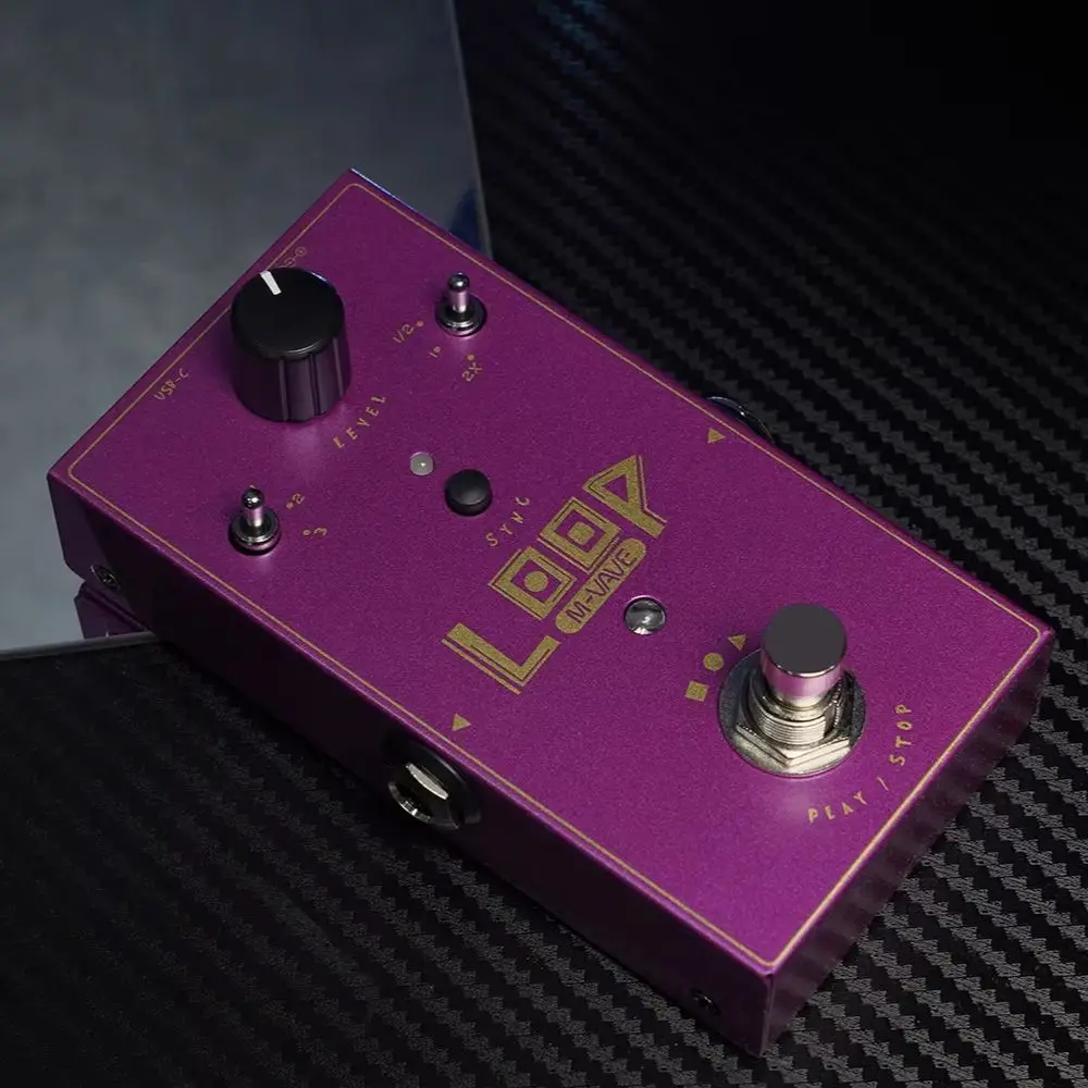 M-VAVE LOOP II 2nd Generation Tuning Loop Distortion Recording Pedal: Reverb, Noise Reduction, Bass EQ, Professional Mini Portable Distortion, Overdrive, Delay, Chorus, Vibrato, Vocal Accompaniment, Unlimited Layering