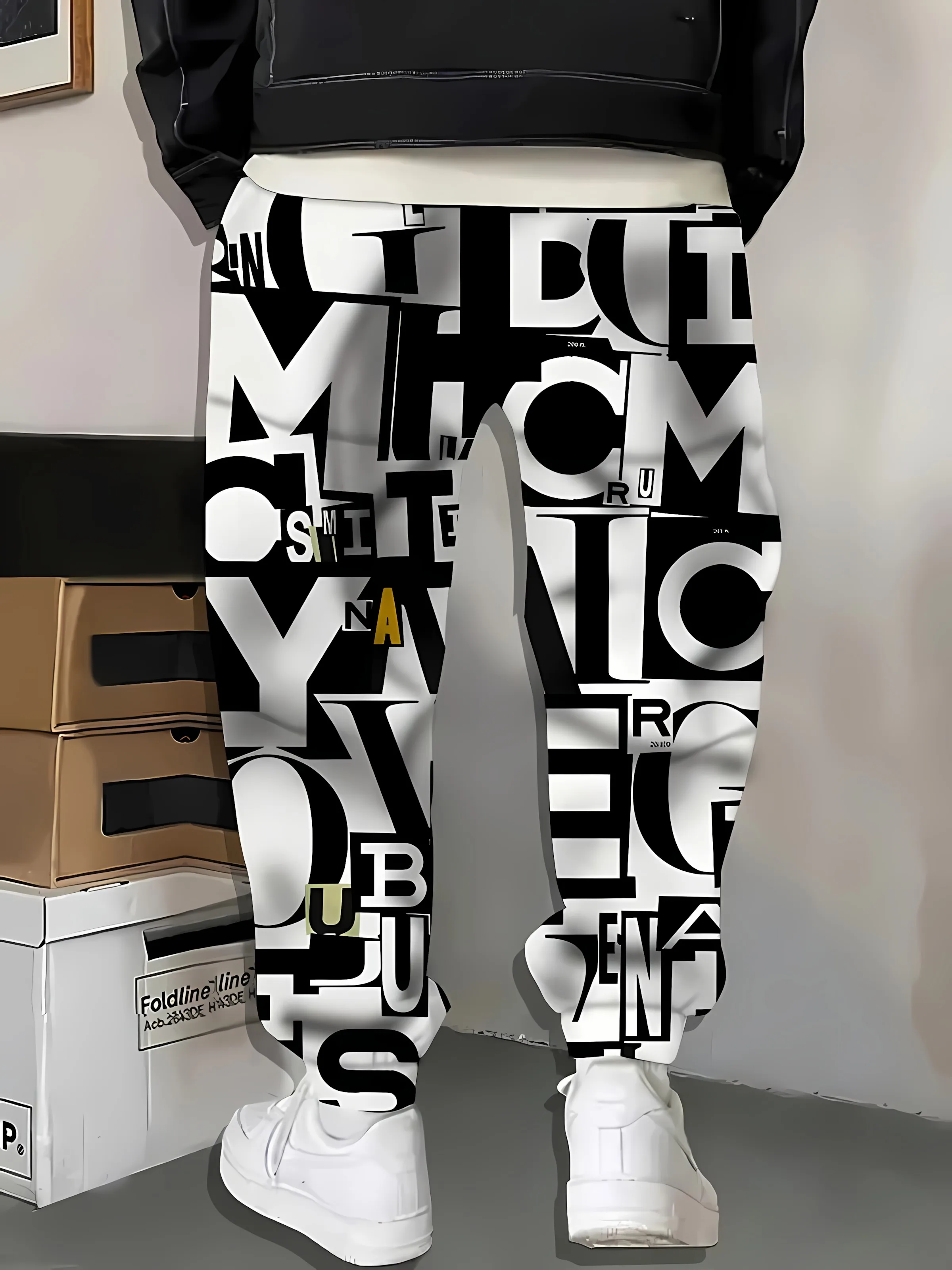 2027 Men's Trousers For Spring And Autumn 2027 Are Casual Fashionable Soft Comfortable With 3D Pattern Printing