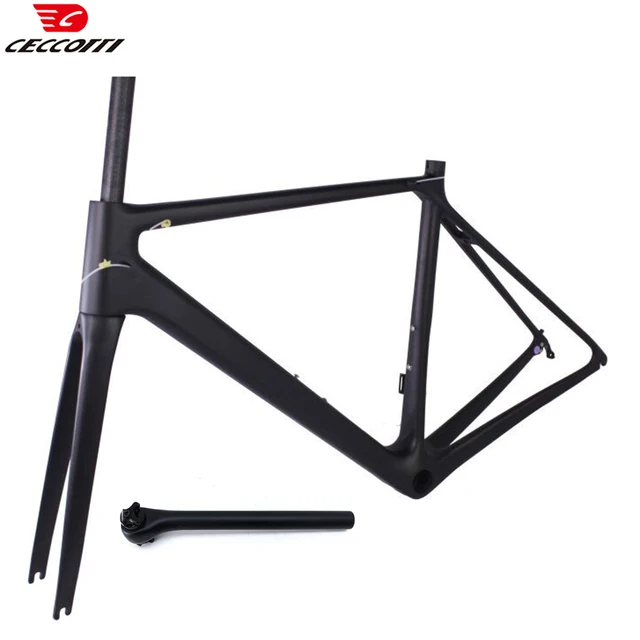 Cadre de velo de route ultra leger 700C cadre de velo T1000 en fibre de carbone cadre de frein en V AliExpress