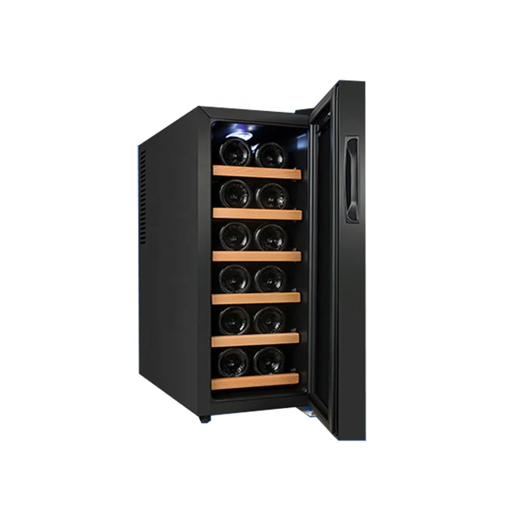 High qualityModern 12 Bottles Stainless Steel Display Wine Cabinet Cooler Fridge