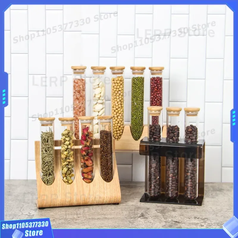 Modern Kitchen Cabinet Display Rack for Model Room Soft Decoration Dining Table Ornament Sealing Can Test Tube Holder Home