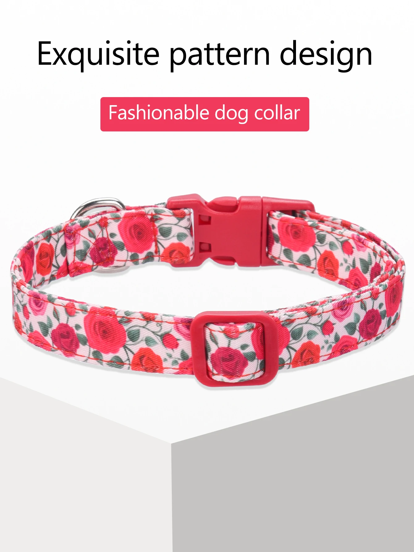 CP612 Pet Collar with  Metal flower pendant for Small Medium Dog Puppy Cat Personalized Collar