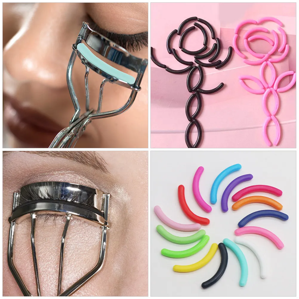 30Pcs Eyelash Curler Silicone Refill Pads Soft Flexible Replacement Cushions for All Standard Curlers Gift Ready Beauty
