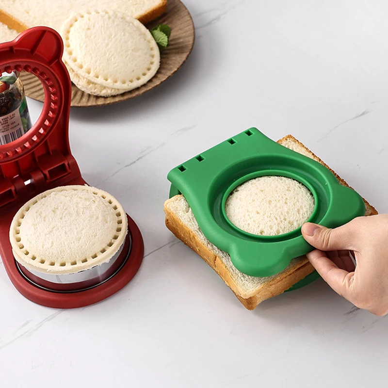 Sandwich Cutter and Sealer for Kids Sandwich Maker Bread Toaster Cutter Mold for School Bento Cookies Cutter Kitchen Accessories