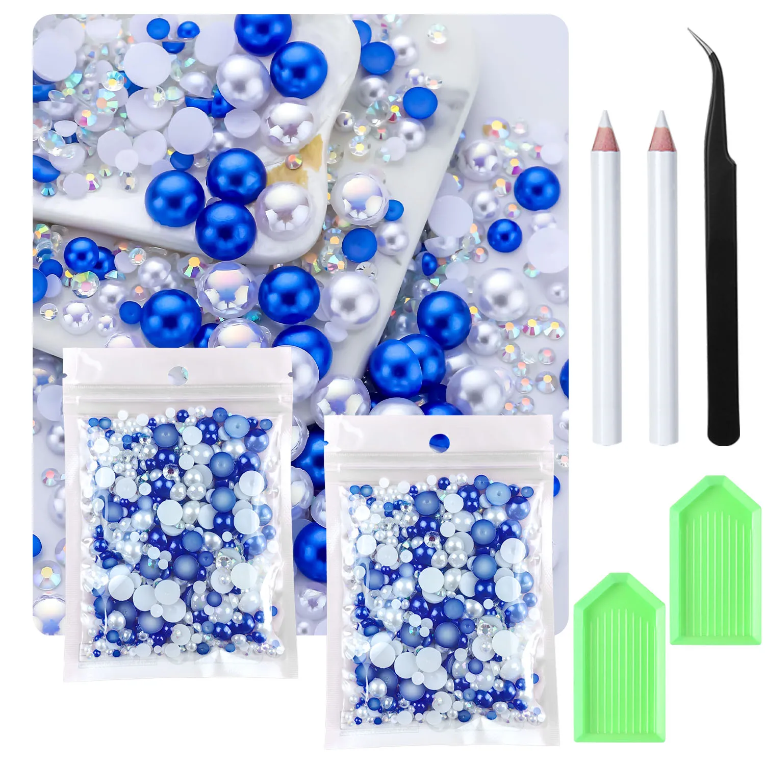 

60 г/2200 шт., жемчужины с плоской задней поверхностью