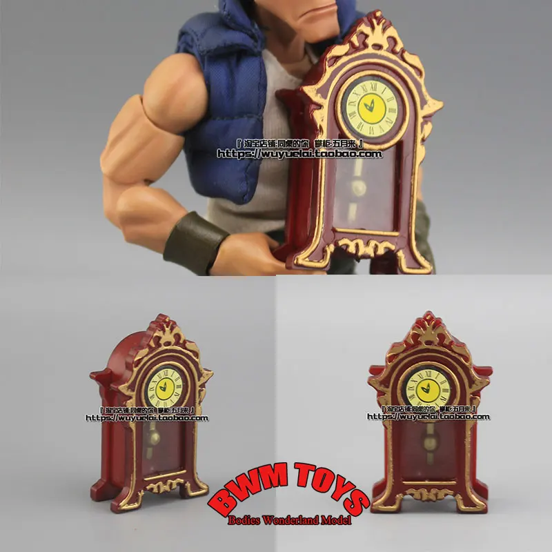 В наличии 1/12 весы солдат миниатюрные ретро часы маятник кукольный домик сцена Декор аксессуары для 6-дюймовой экшн-фигурки модель