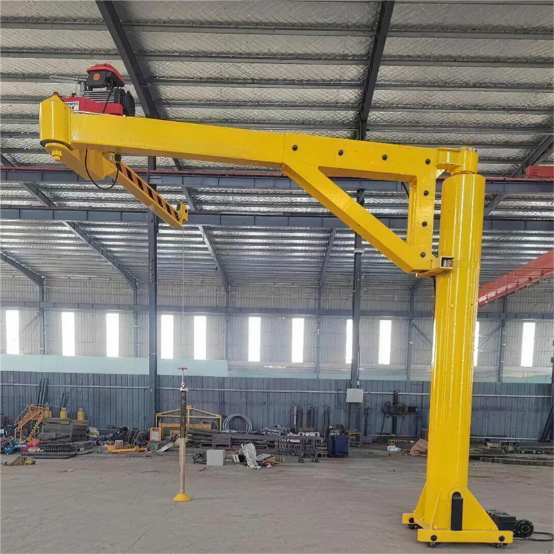 500Kg 1000kg fixed manual folding arm crane 360 degree rotating floor jib crane suitable for workshop