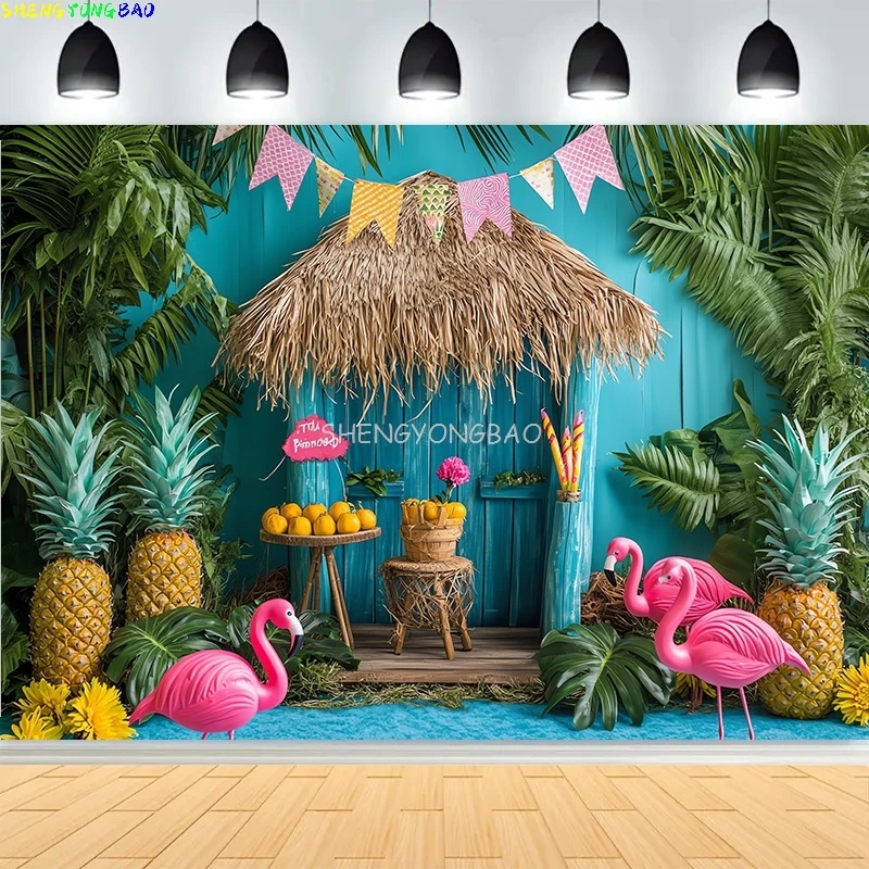 flamingos-de-bambu-abacaxi-festa-de-aniversario-fundo-recem-nascido-flores-estrelas-praia-cena-nuvem-tema-fotografia-cenarios-at-18