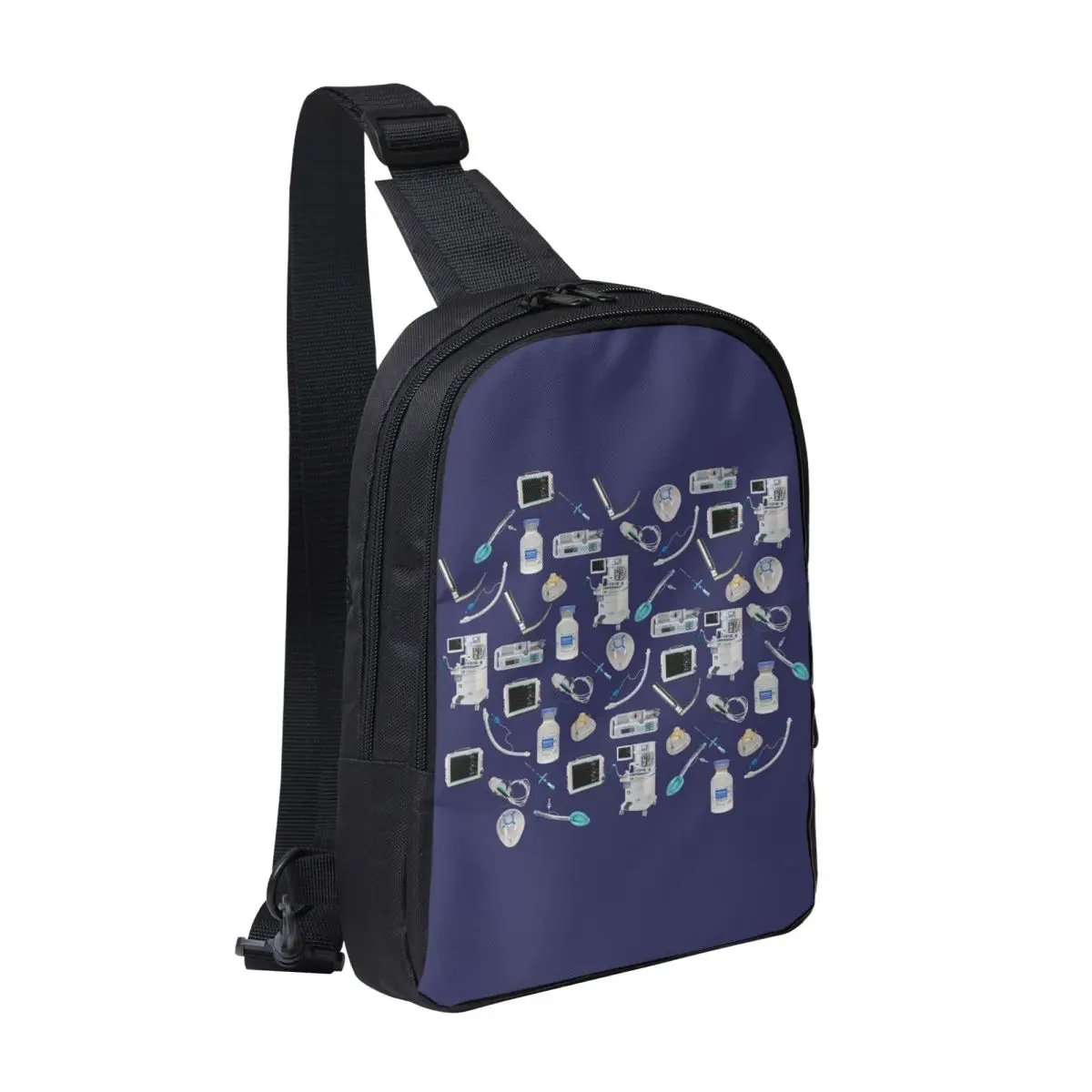 

Tools Of The Trade SPACE BLUE Anesthesia Anaesthesia Chest Bag Men Sling Crossbody Backpack Chest Bag Daypack Shoulder Bag