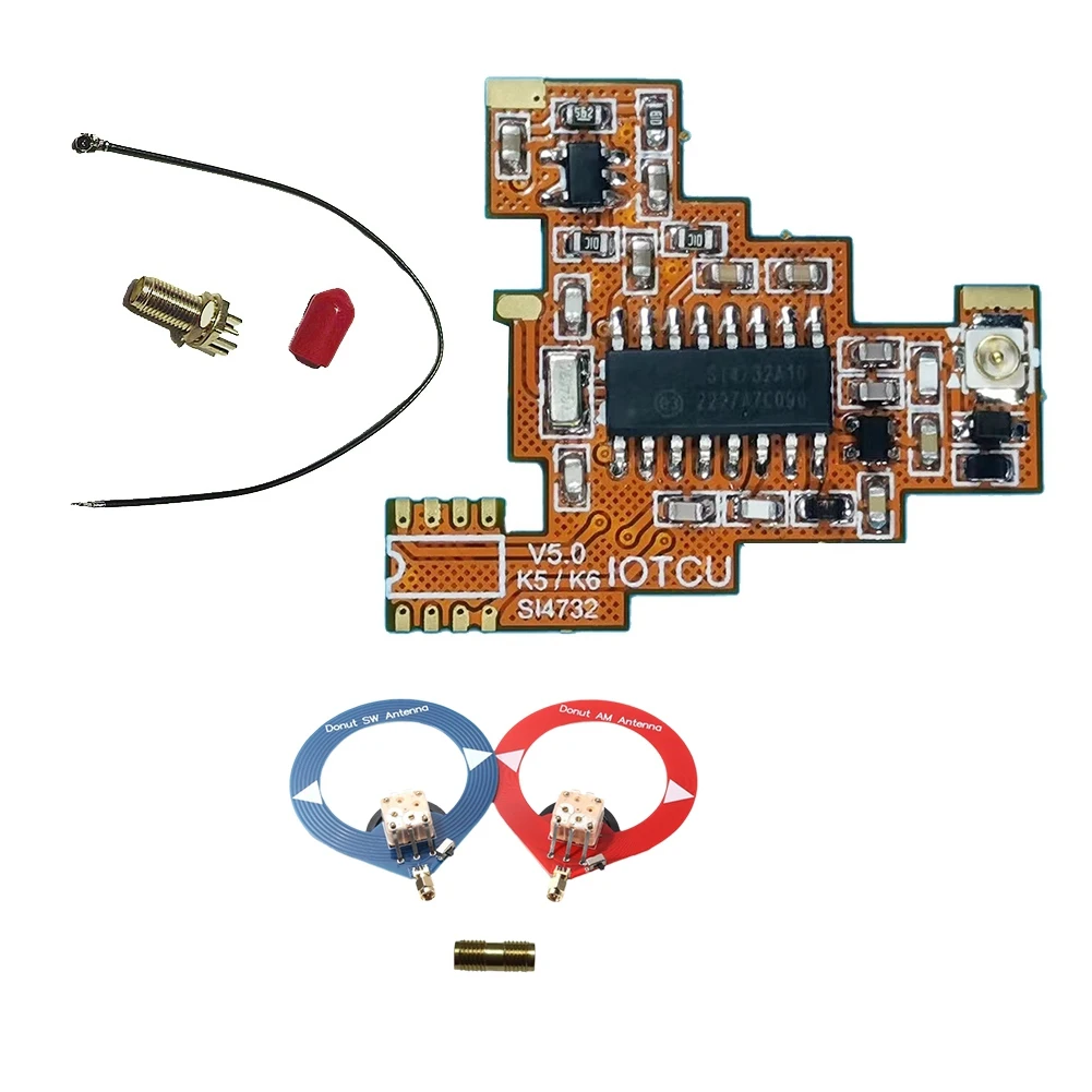 SI4732 V5.0 FPC Modification Module&Donut Antenna for Quansheng UVK5 K6 HF Shortwave Full Band/Single Sideband Reception