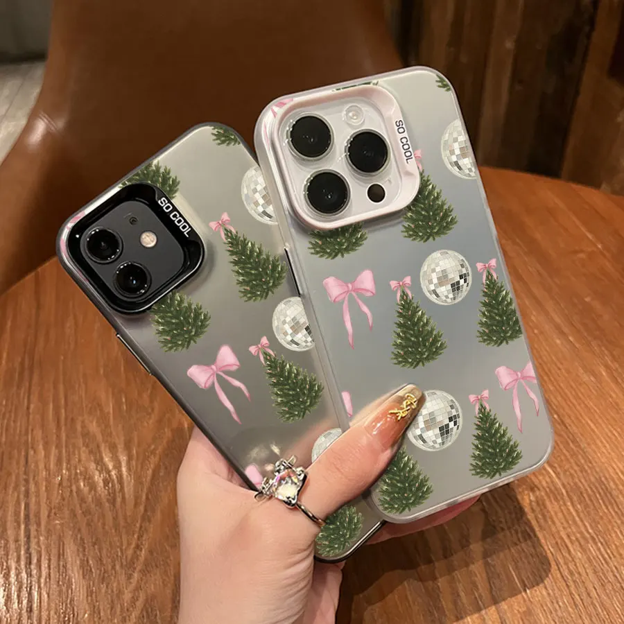 크리스마스 트리 리본 아이폰 17에서 11 프로 맥스 플러스용