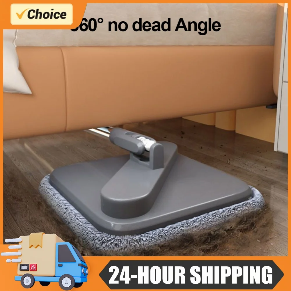Practical Floor Cleaning Mop with Bucket Deep Cleaning Mop Hand-Free 360 Rotatable Adjustable for Home Wall Car Kitchen