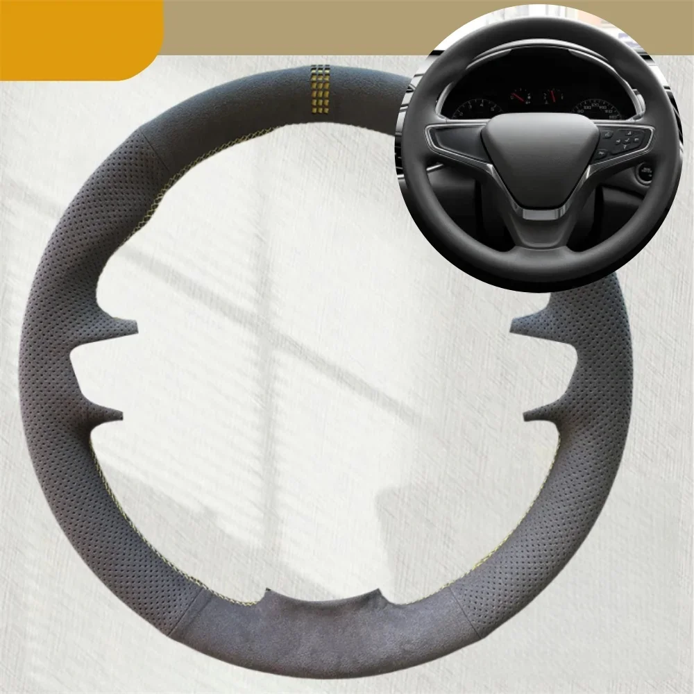 

Индивидуальный чехол на руль автомобиля «сделай сам», удобный замшевый чехол для Chevrolet Malibu XL 2016 2017, Equinox 2017 2018, Buick Velite 5