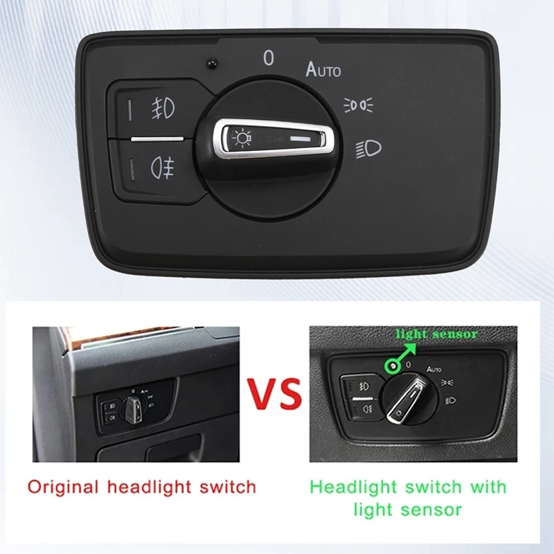 Car Foglight Sensor Coming Leaving Home Auto Headlight Switch For VW Passat B8 2017-2019 Tuning Accessories