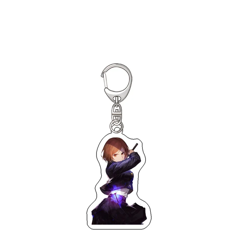 Anime jujutsu Kaisen itadori Yuji Satoru Gojo acrylic cute figure keychain pendant bag charms key ring friends jewelry gift