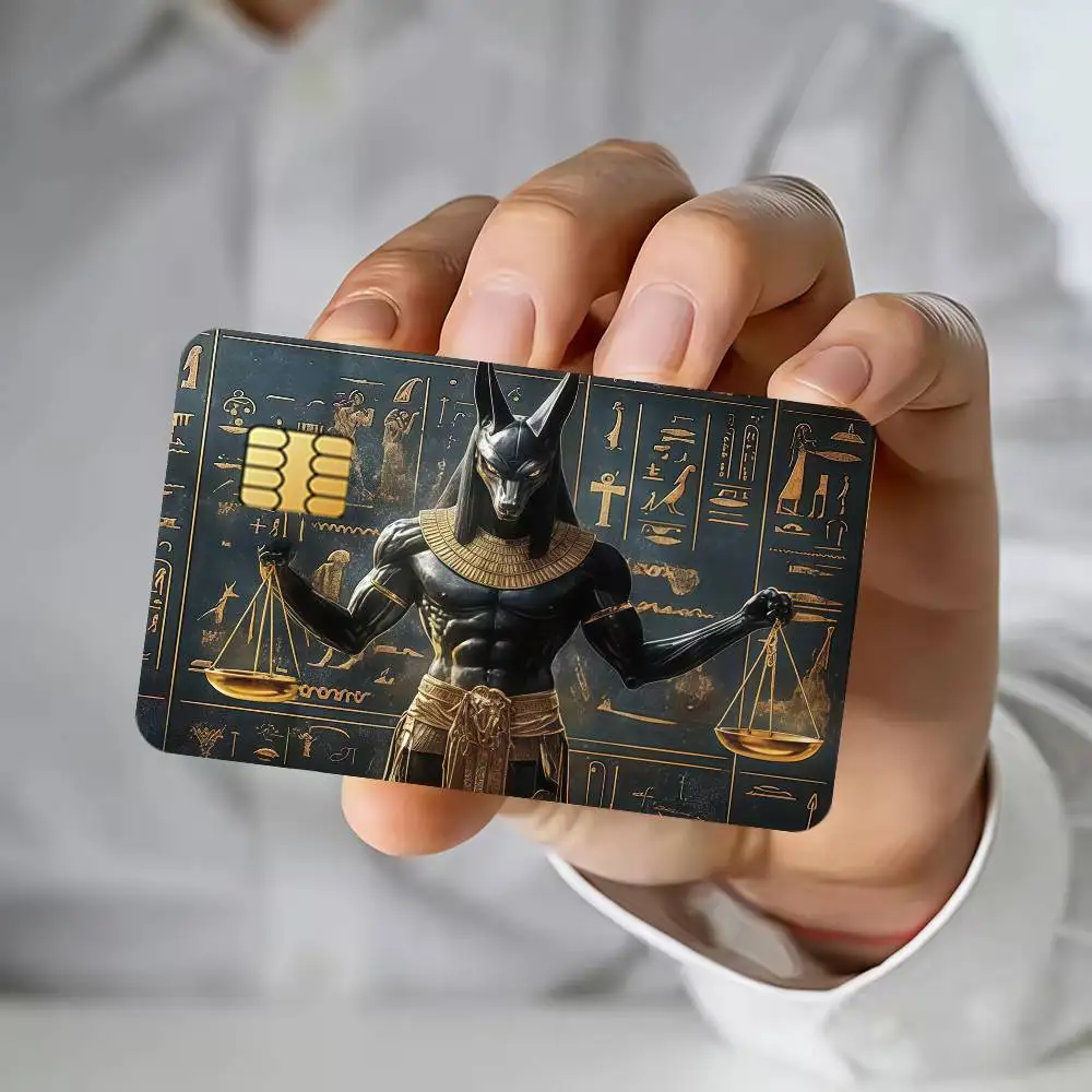 Anubis Credit Card Stickers For Bank Card Bus Metro Cards Waterproof Anti-Scratch Gift 4PCS