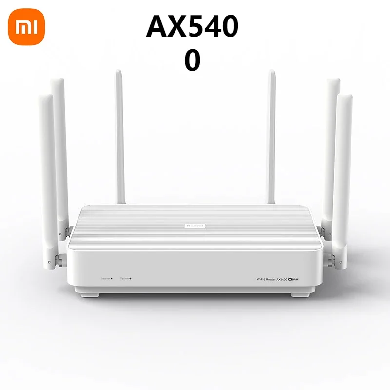 Xiaomi Redmi AX5400 WiFi 6 Router Mesh System 160MHz High Bandwidth 4K QAM 512MB Memory For Home Work With Xiaomi App