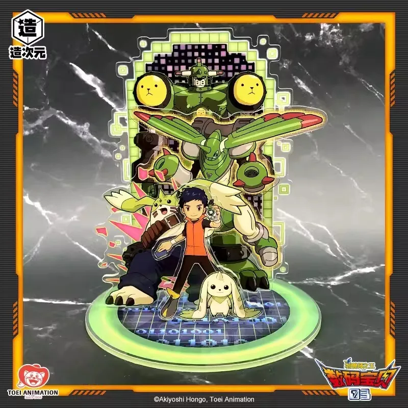 Digimon Adventure 3 Figure Set Yagami Taichi Ishida Yamato Takenouchi Sora Acrylic Doll Full Crew Battle Scene For Gift DIY