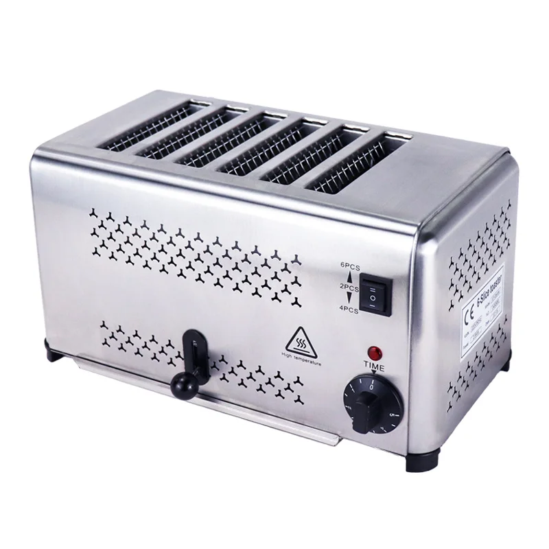 

High Quality Professional Factory Long Working Life 6 Slice Toaster Domestic