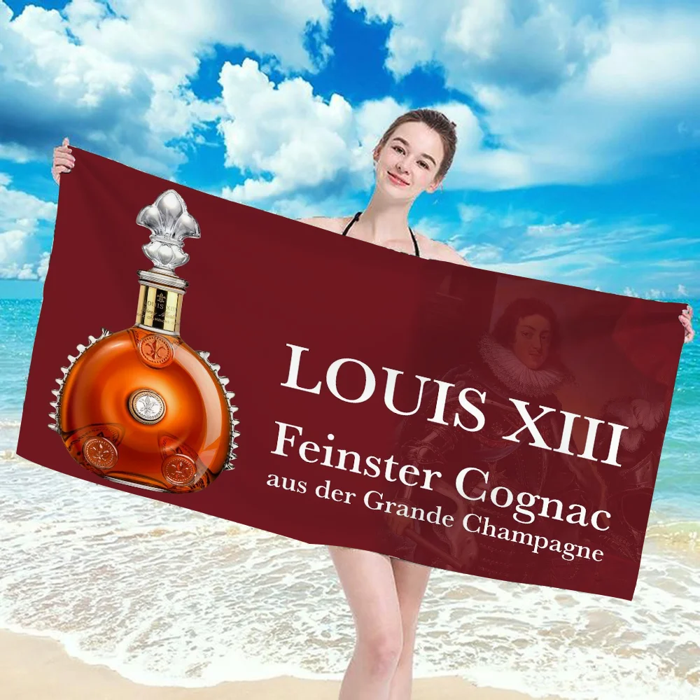 

Bath Towel Towel Robe L-Louis XIII Logo-X Bathing Towels Adults Spa Beach Towels Large Bathrobe Girl Bathroom Size Christmas