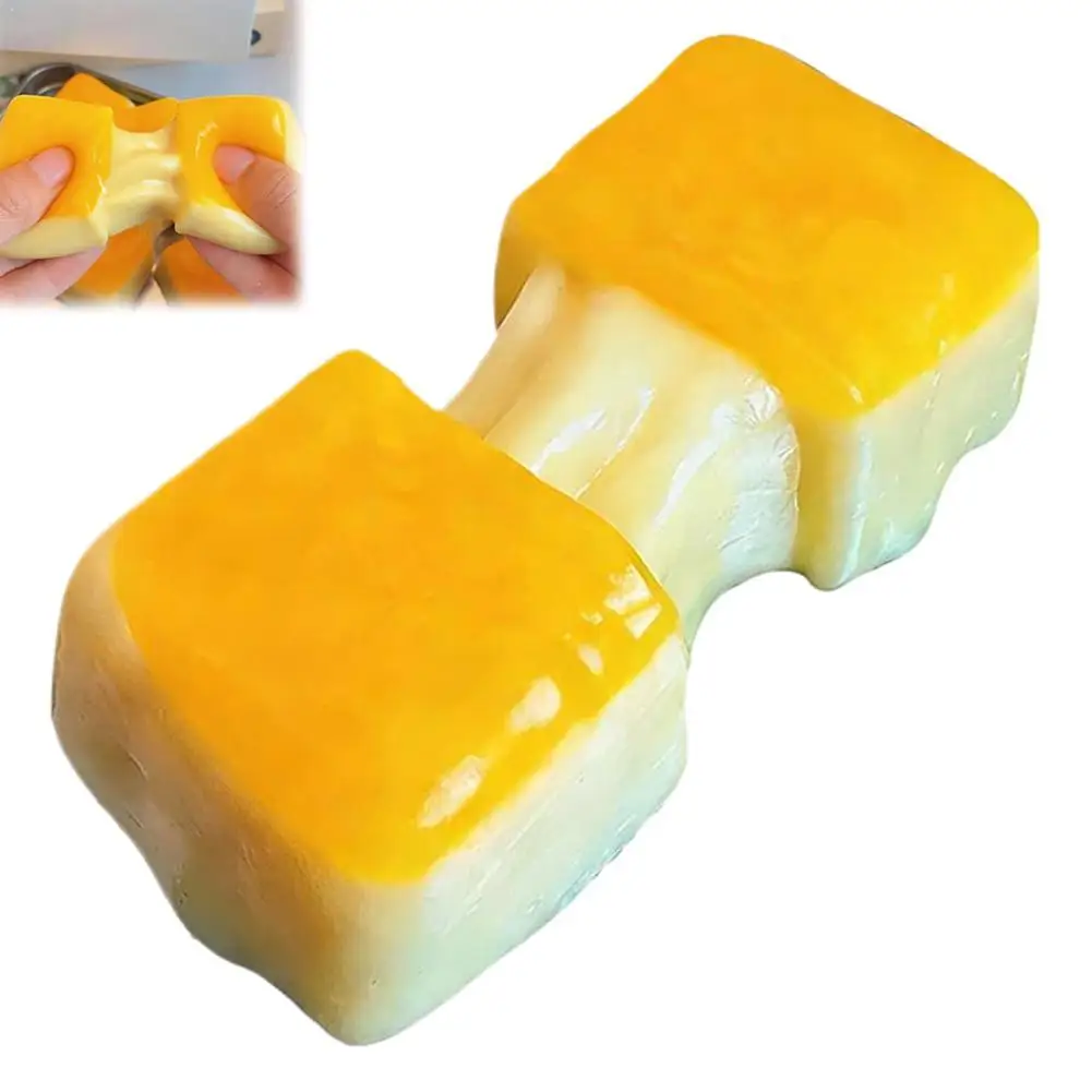 

Funny Simulation Stretchy Rice Cake Toy Silicone Pinching Toys Soft Stress Relief Slow Rising Sensory Fidget Toys Gifts For Kids