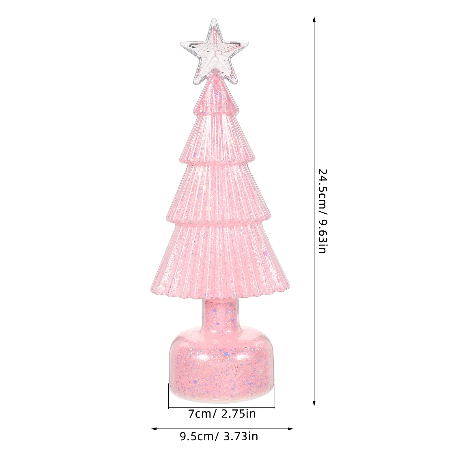 شجرة عيد الميلاد الصغيرة LED: ضوء ليلي متوهج للديكور على سطح الطاولة لرف المكتب بجانب السرير وحفلات العطلات #5
