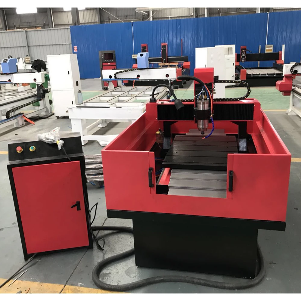 China factory supply 4 axis cnc router 6090 with 1.5kw spindle/cnc router for wood working small cnc milling machine