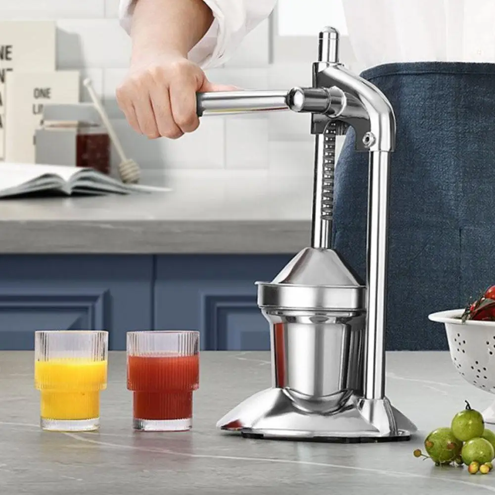 Manual Hand Press Stainless Steel Juicer Heavy Duty Citrus Lemon Squeezer for Orange Citrus Crush Machine Home Kitchen Helper