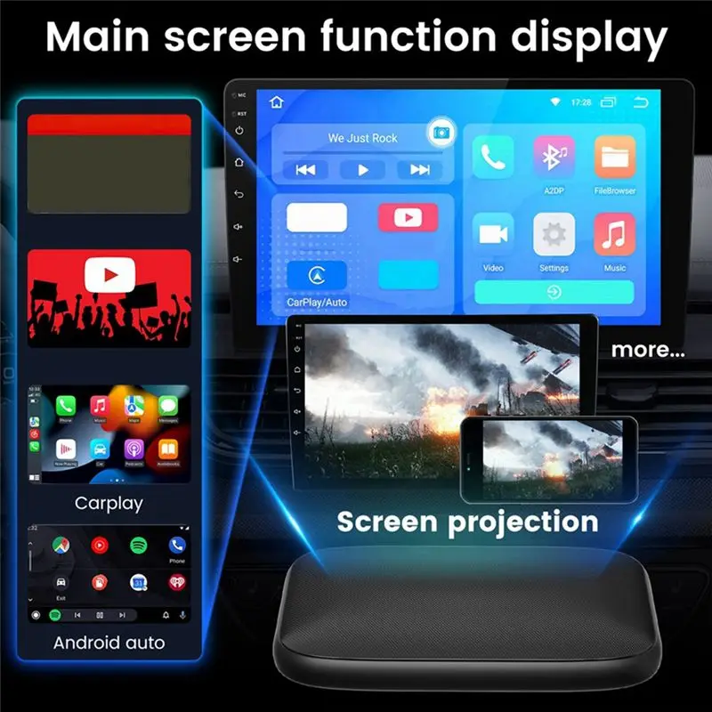 Authentic Carplay Ai Box Wireless Carplay Android Auto Mini TV Box Wireless Carplay Enclosed Box