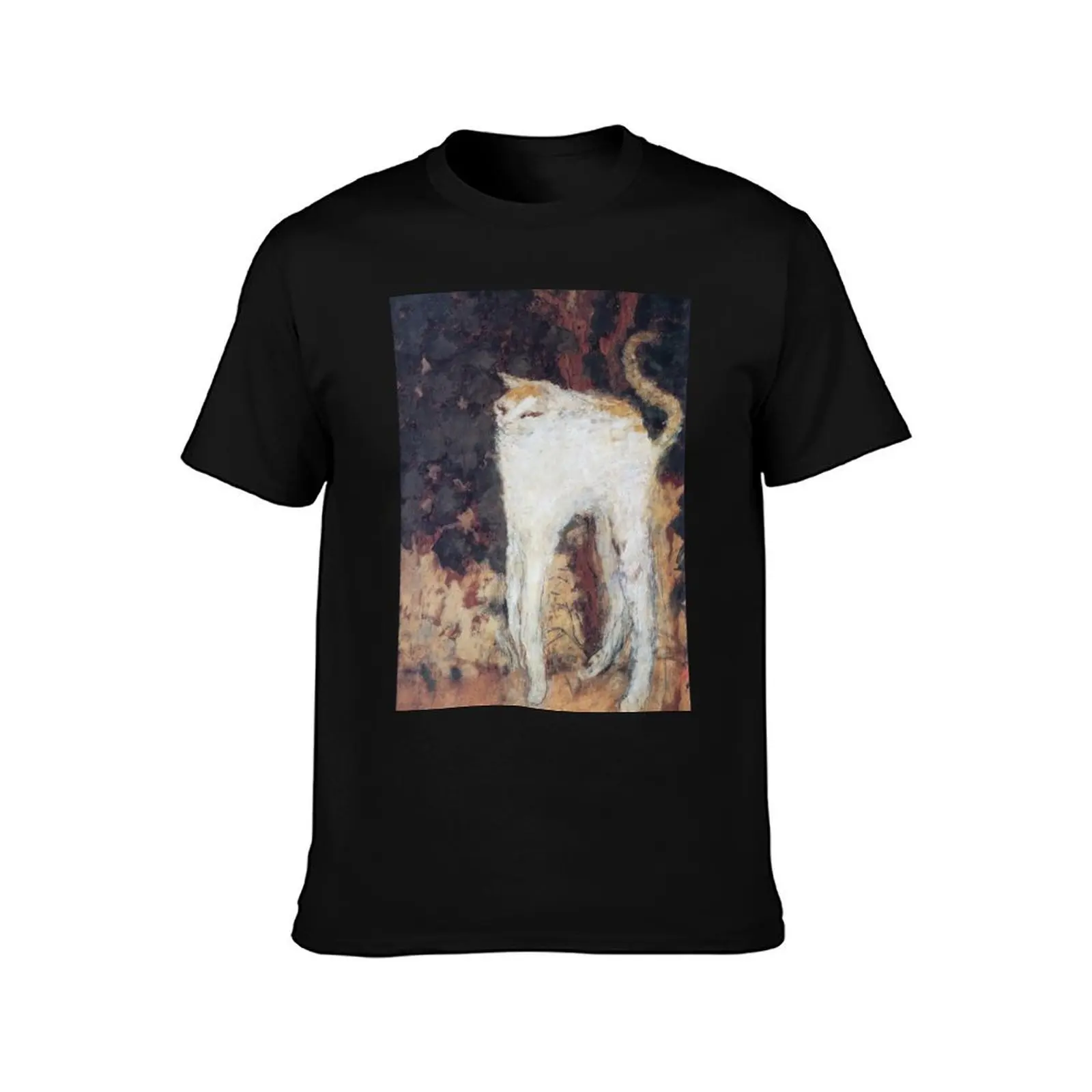 Pierre Bonnard - Le chat blanc (The White Cat) 1894 T-Shirt Sweat Absorbing Sports Tee Shirt T-Shirt