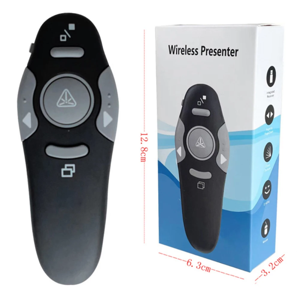 2.4Ghz Wireless Presenter Laser Pointer Mini Portable Presentation Ppt Clicker for Computer Laptops