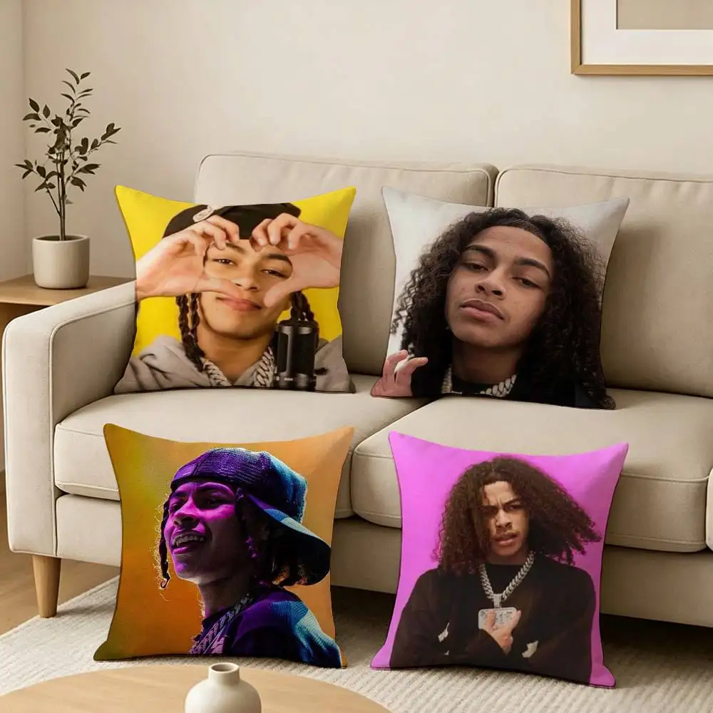 Rapper DD O-OSAMA Square Double-Sided printed Pillow Case Bedroom Bedside Pillow Sofa Cushion Cover