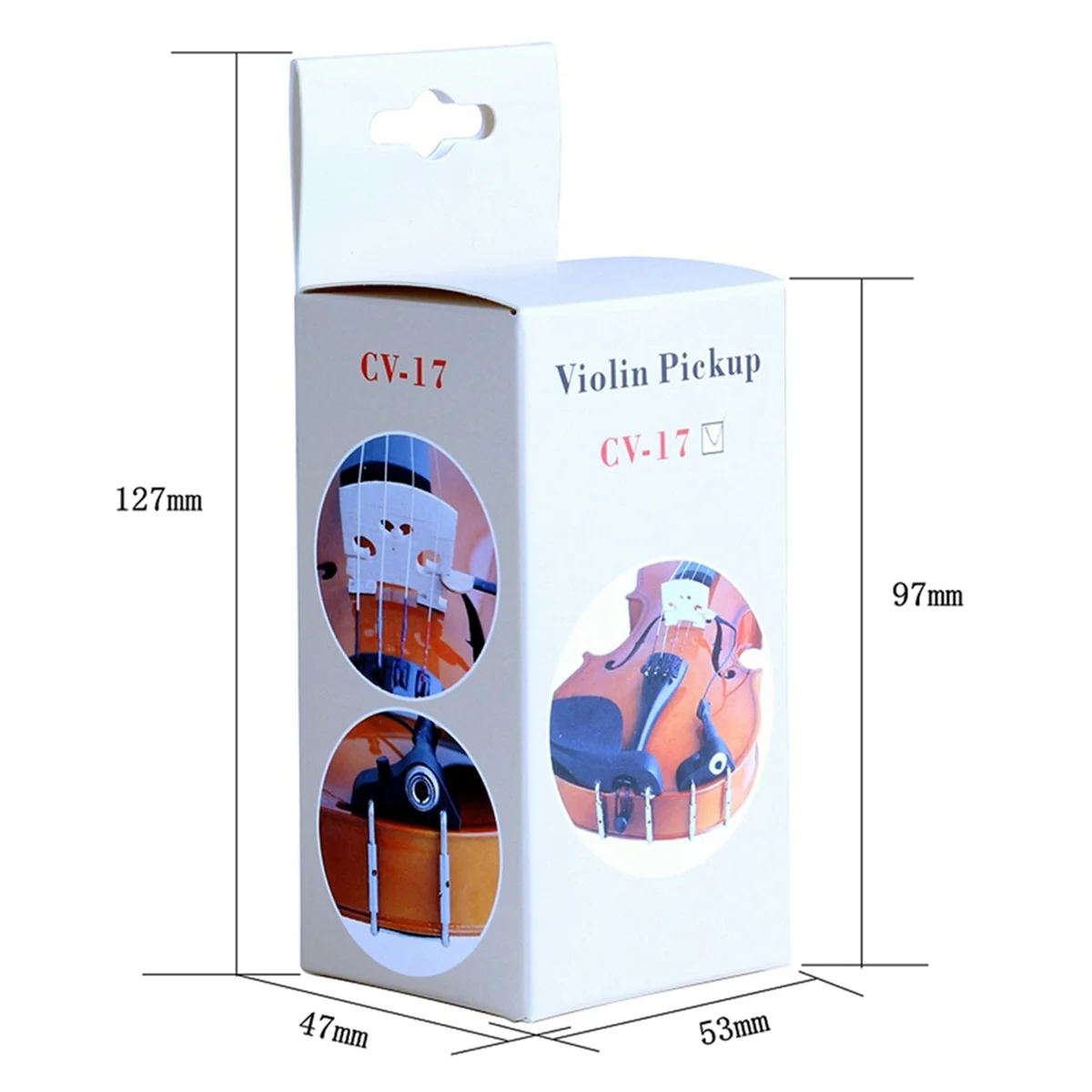 

Pickup for Violin Electronic Organ Instant Authentic Acoustic Sound - Easy to Mount Adjusting Placement CV-17 ABVD