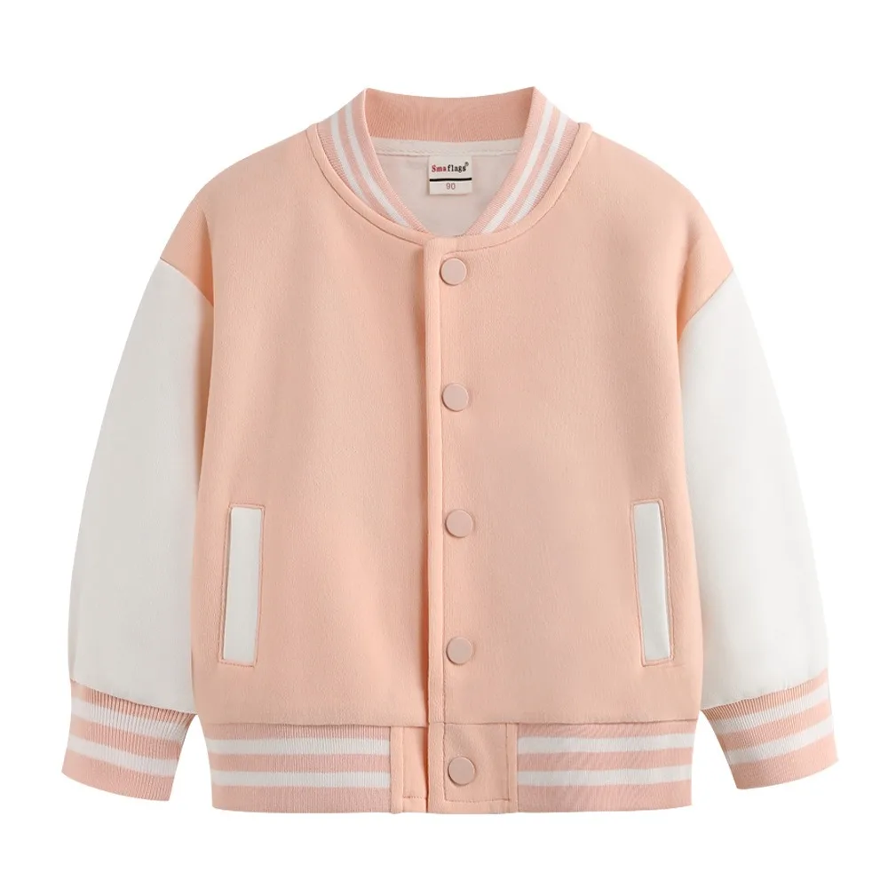 NONE 2025 neue Muster Lose Mantel Mädchen Baumwolle Herbst Baseball Uniform Sportwear Kida Tops Kinder Cartoon Kleidung 6