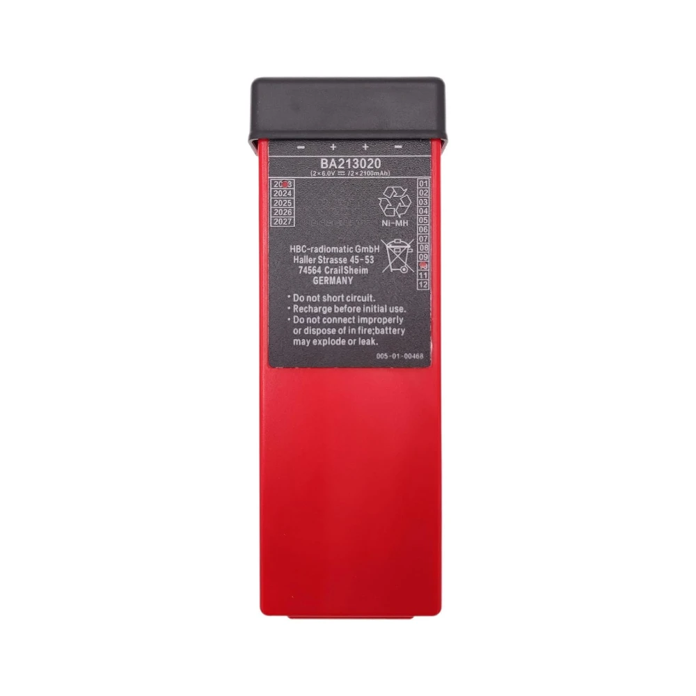 For HBC Crane Remote Control Pump Truck Battery BA213020 6V Ni-Mh Rechargeable Battery 2100mAh HBC Radiomatic Battery BA213020