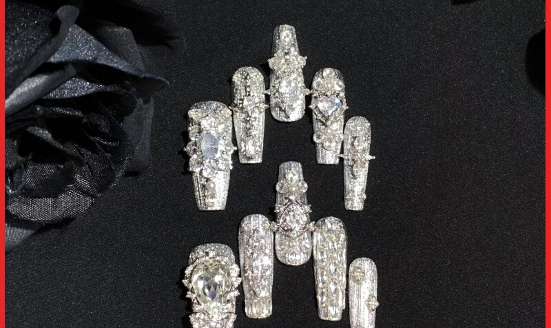 

Handmade Nail Art New Year Metal Buccellati Wedding Nail Heavy Industry Advanced Custom Products