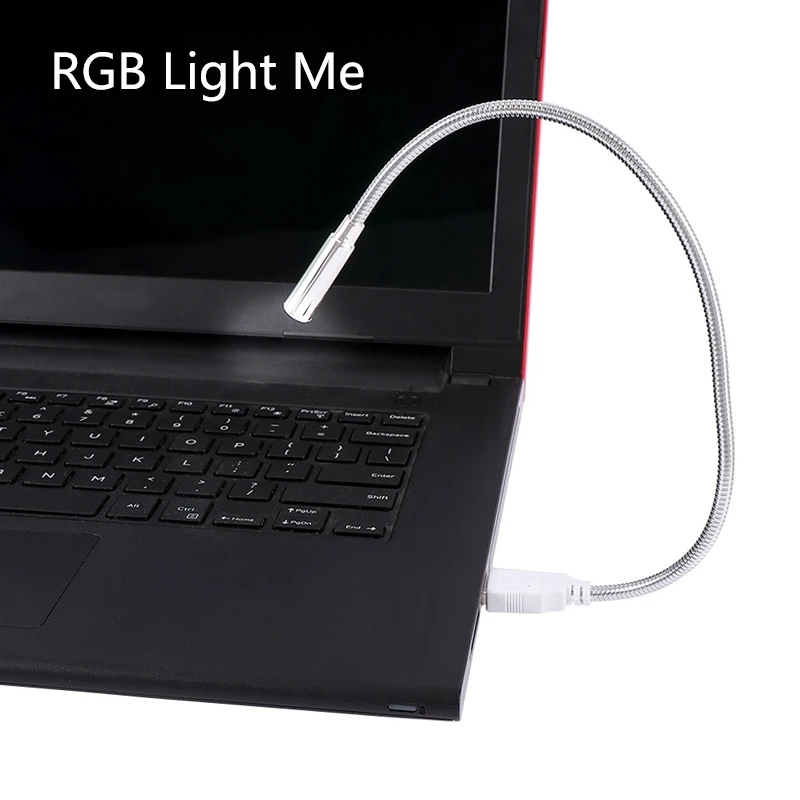 D5 USB Book Light Flexible Adjustable Reading Light Computer Laptop Keyboard Powerbank Lamp Bedside Mini Student Kids Desk Lamp