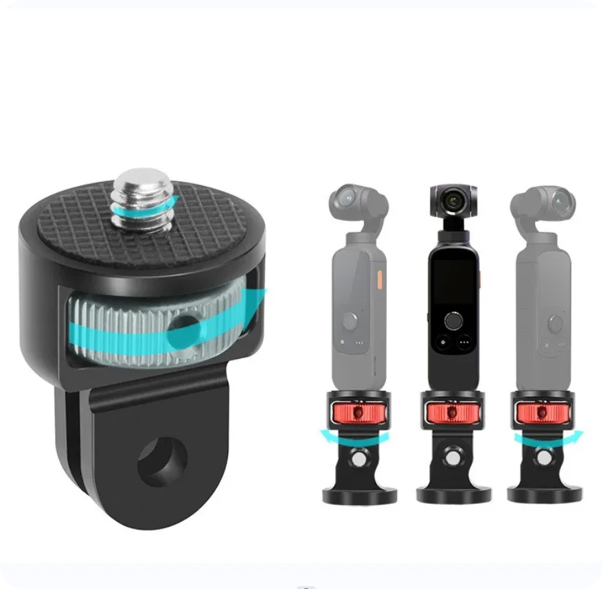 Адаптер для штатива с винтом 1/4 дюйма, вращающийся на 360° держатель для Go Pro 13 12 11 10 9 8 Insta360 One X2 X3 X4 аксессуары для камеры DJI