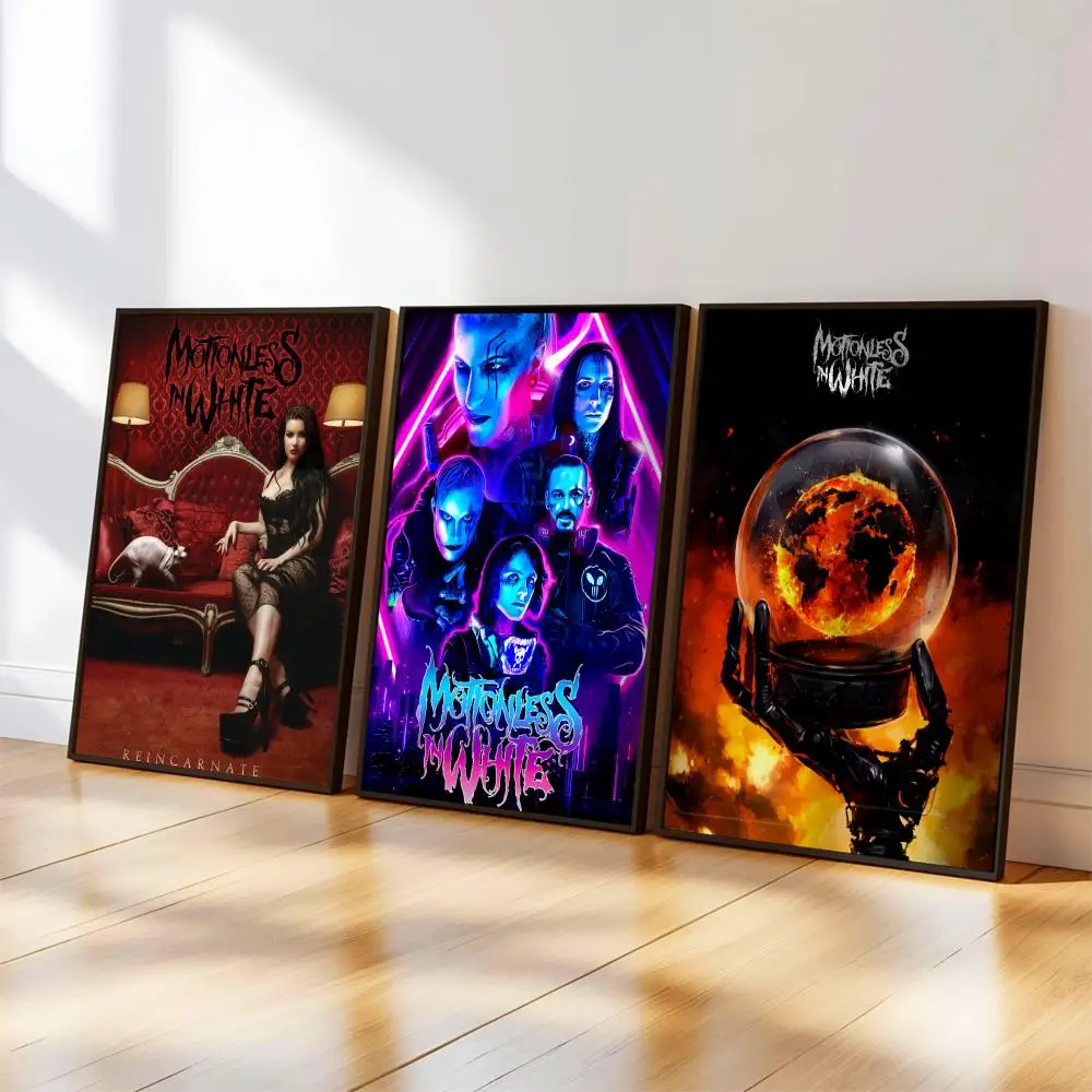 M-Motionless In W-White Poster, Musikalbum-Cover für Zimmer, Leinwandgemälde, Kunstdruck, Heimwanddekoration, Bild, Geschenk