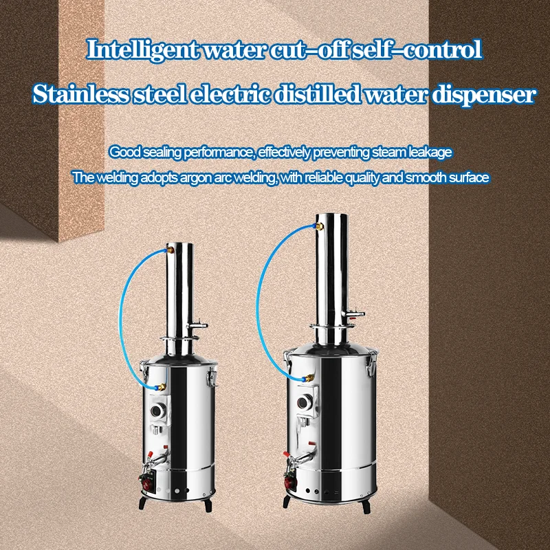 Water Distiller Stainless Steel 5L/Hour Capacity Distilled Water Machine for Lab Industry