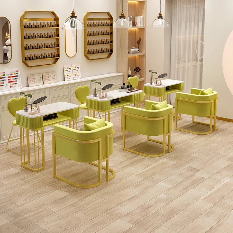 Suministros de tecnología de uñas, mesa de diseño para manicura, vestidor de uñas, escritorio de recepción, muebles, mesas de belleza, suministro de descanso