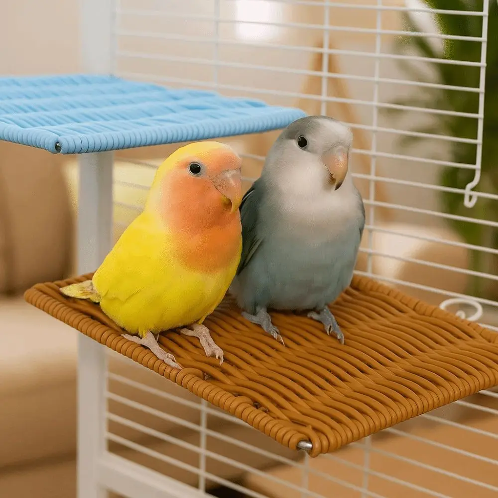 

Imitation Vine Parrot Perch Bite Resistant Wear Resistant Bird Jumping Platform Square Breathable Parrot Perch Toy