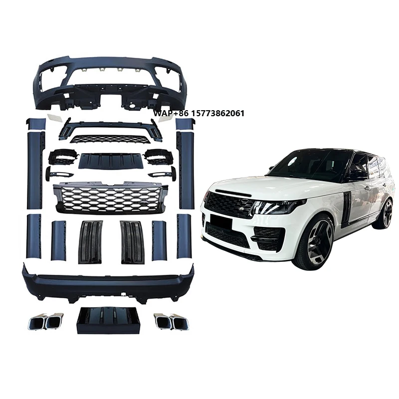 

Car Modification SVO Bodykit Car Range Rover Administrative Upgrade SVO Front Bumper Rear Bumper for Ran Ro 2018-2023