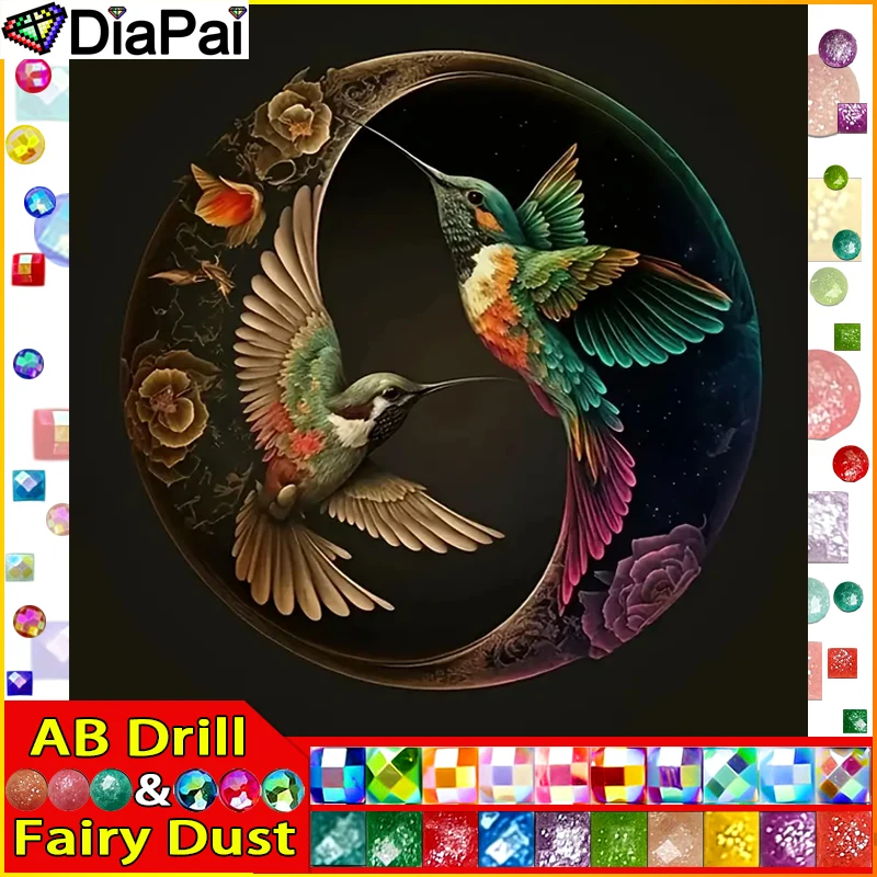 DiaPai Fairy Dust AB Diamond Painting Full Square/Round Drill 5D DIY 