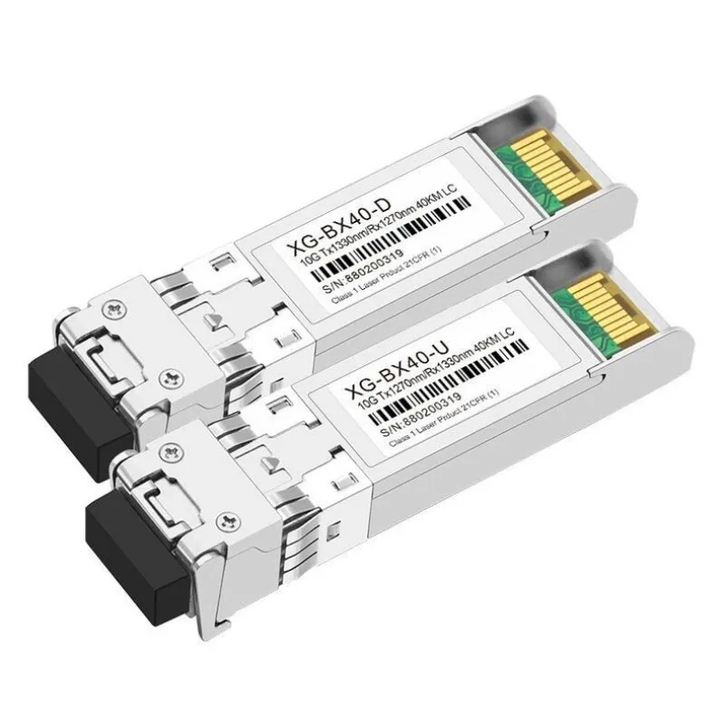 10G BIDI 10/20/40/60/80KM SFP Module SM LC 1270/1330nm Single Mode Single Fiber Optic module Compatible with Cisco Switch