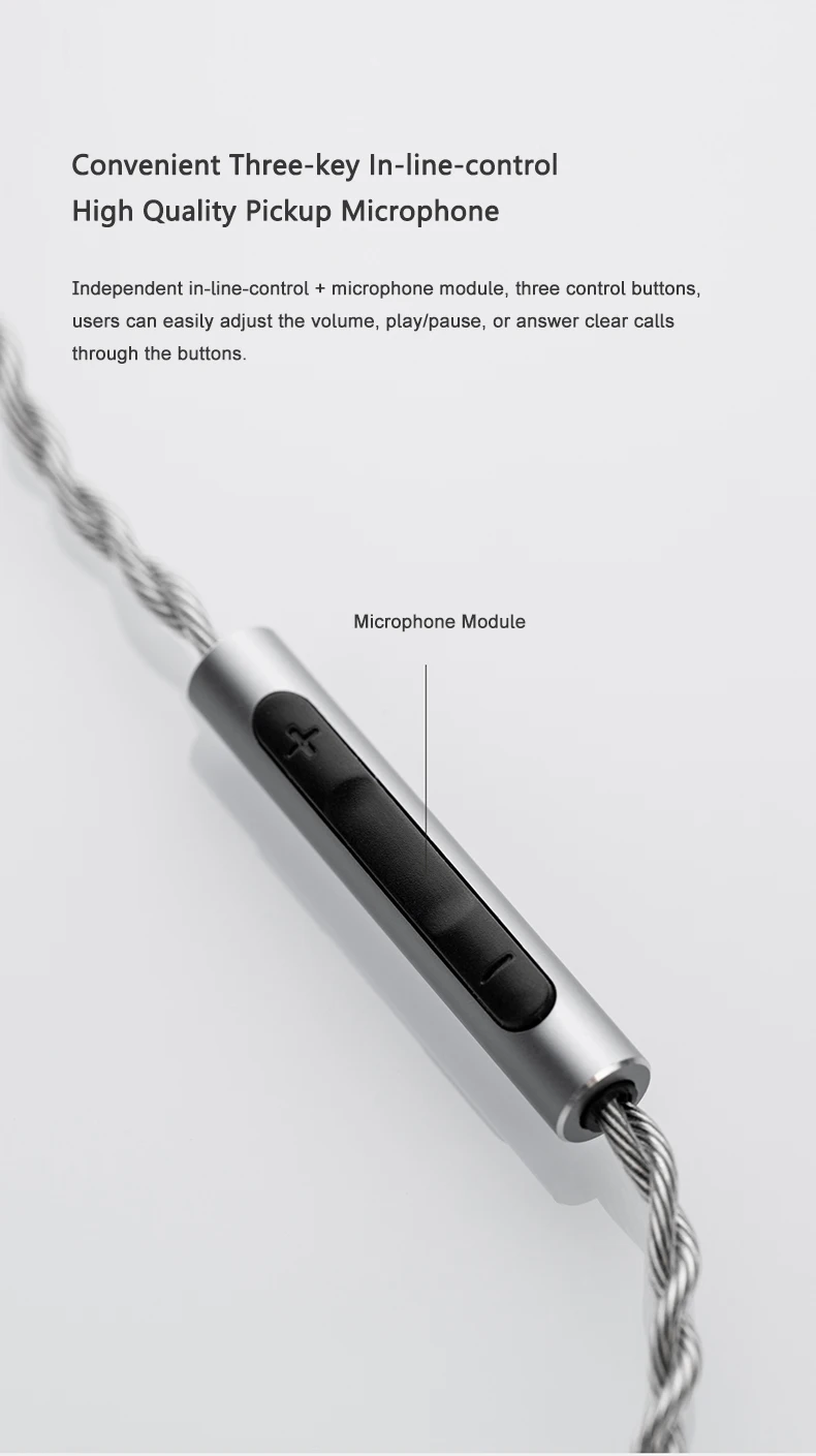 MOONDROP FREE DSP USB-C-Kopfhörer-Upgrade-Kabel, vollständig symmetrischer Audioausgang, In-Ear-Kopfhörerleitung – Detail 5