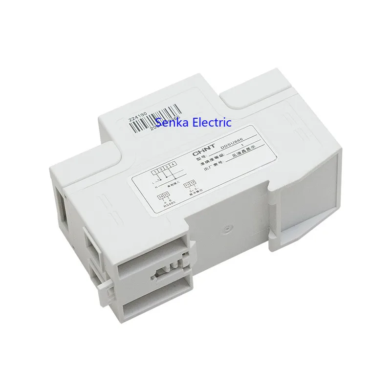 CHINT Multifunction Power Programable V A W KWH DTSU666 RS485 Energy Meter 1 / 3 Phase 220V 380V Digital Watt-hour DDSU666