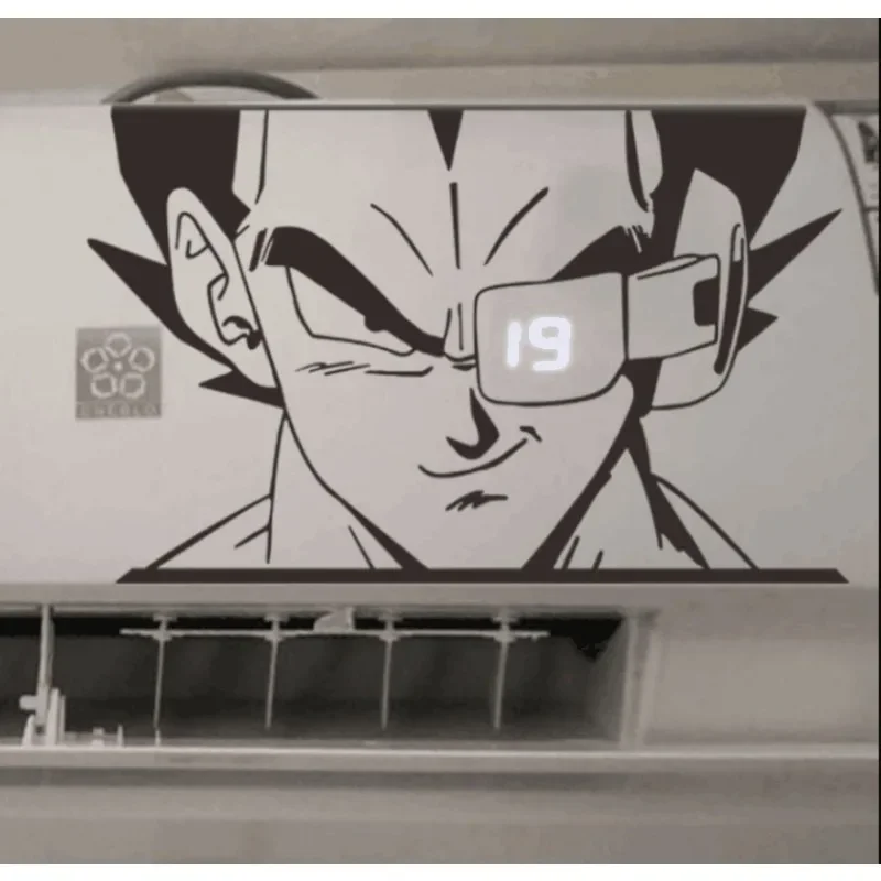 Dragon Ball Car Sticker Vegeta Cartoon Anime Air Conditioning Sticker Paper Decoration Cool Waterproof and Sunscreen Toy