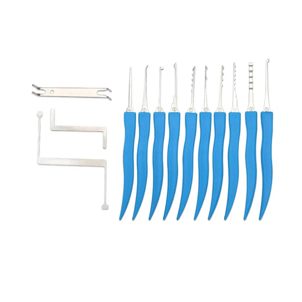 

15pcs Long-Handle Hook Set tool Professional Locksmith Supplies Repair Tools with box